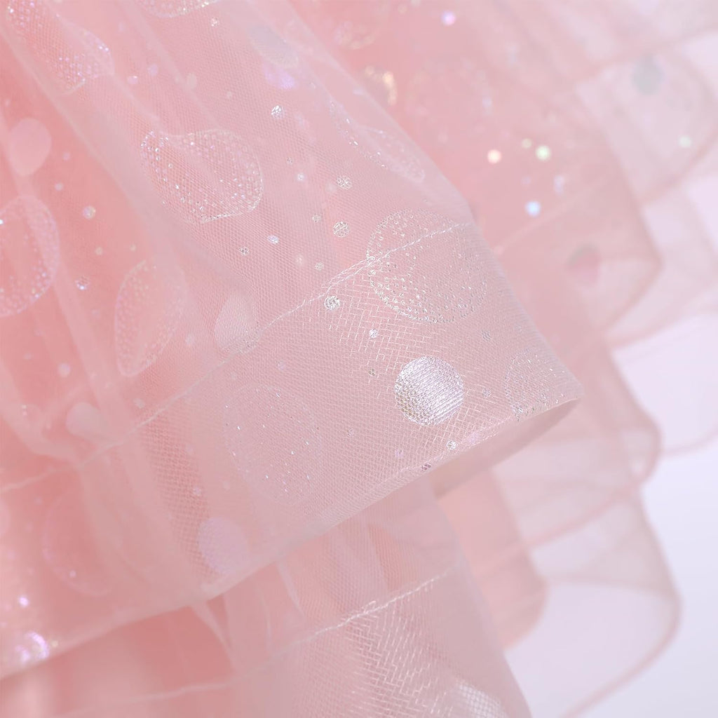Toddler Kids Girls Fairy Dress Sparkle Sequins Tulle Pageant Party Birthday Princess Outfit 2