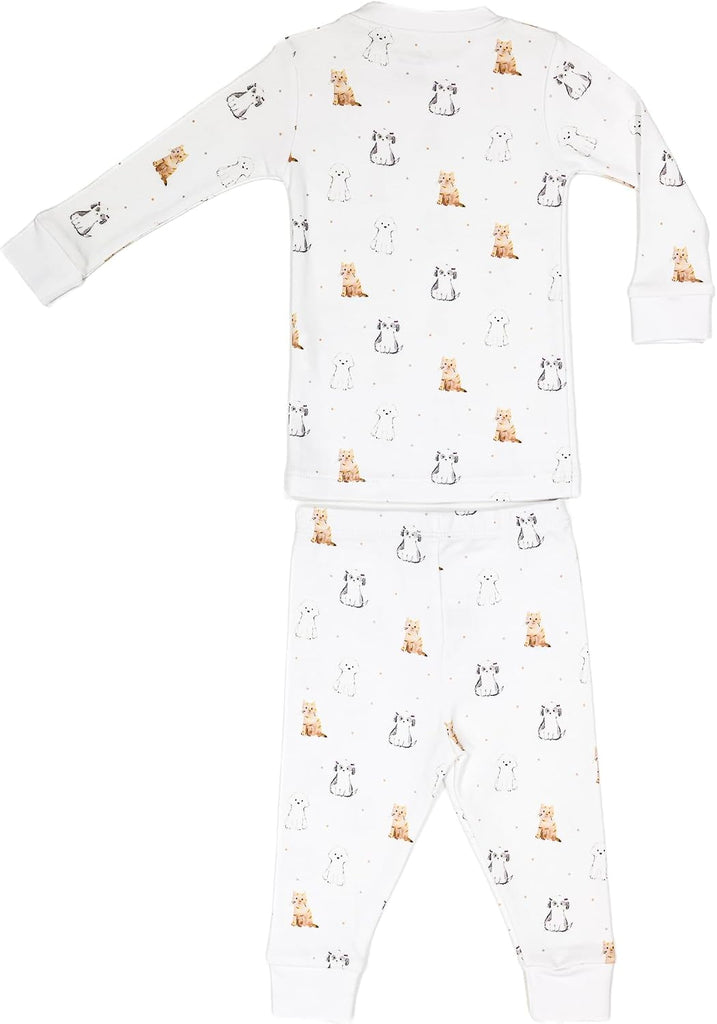 Two Piece Lounge Pants Set Snug-fit 100% Peruvian Pima Cotton - Baby Unisex