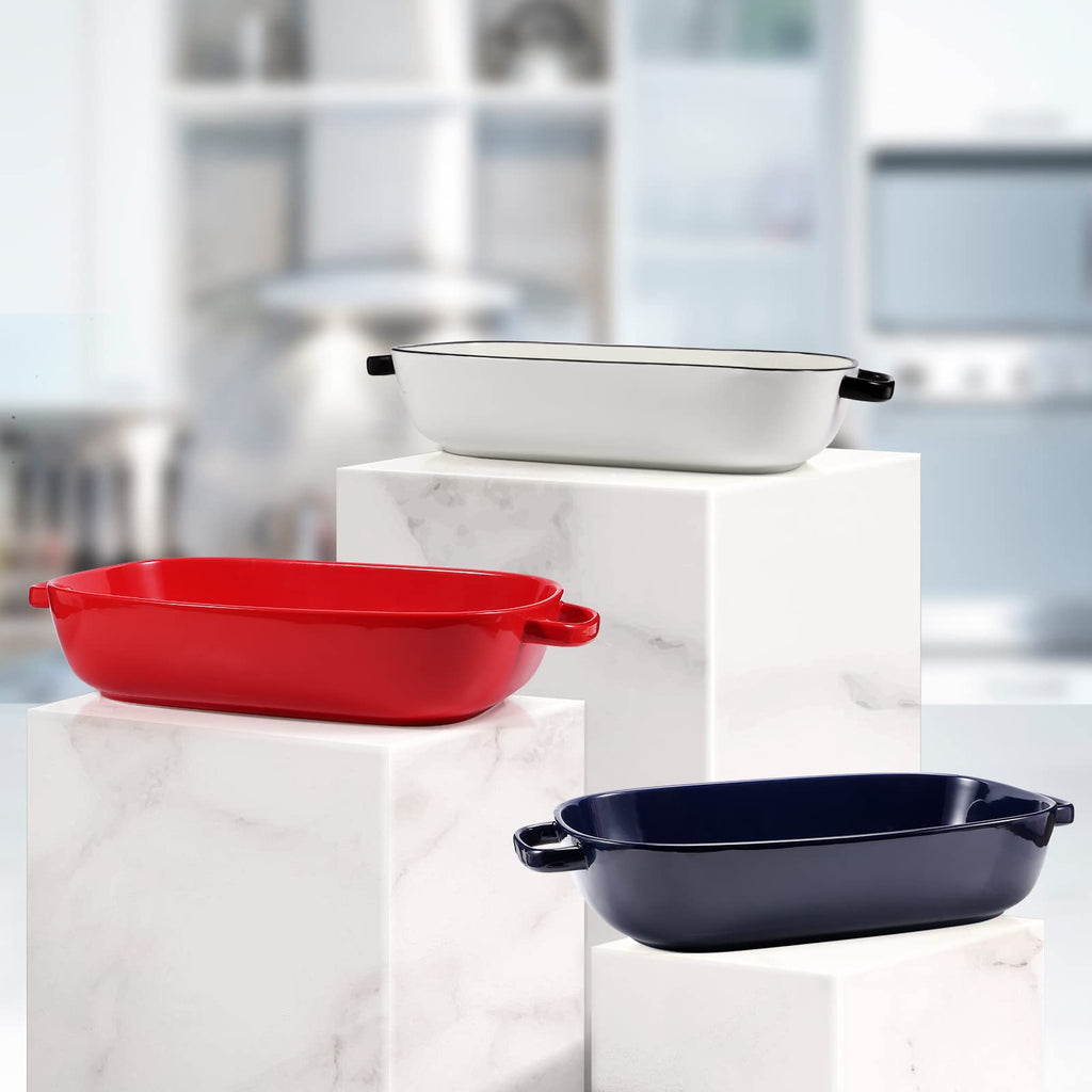 6 Quart Large Rectangular Baking Dish, 16x11 Inches Ceramic Baking Pan Casserole Dish for Cooking, Kitchen and Daily
