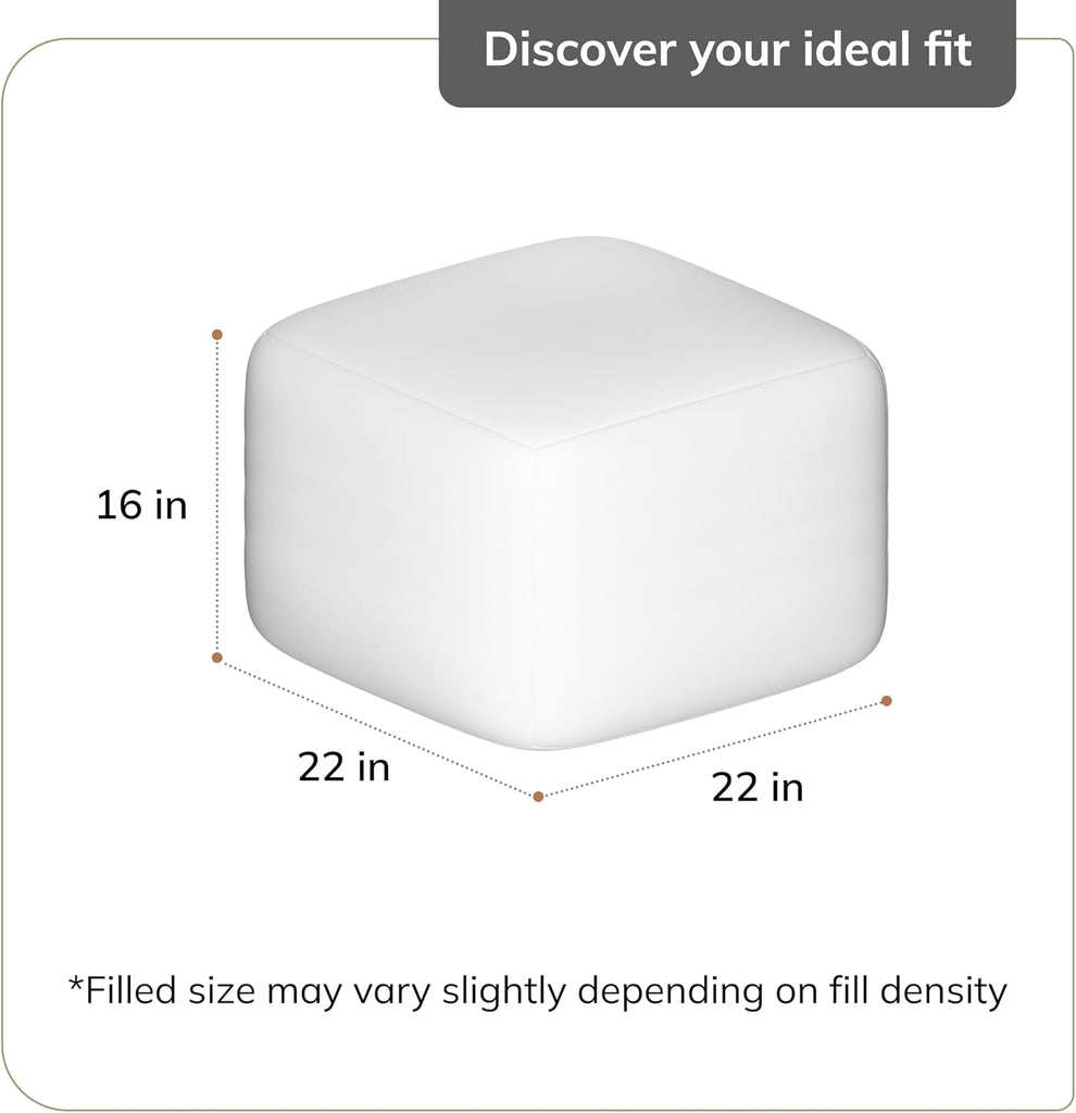 Pouf Ottoman Foot Rest, Ottoman Pouf, Comfortable Foot Stool, Decorative Floor Seating Decor, Bedroom & Home Décor