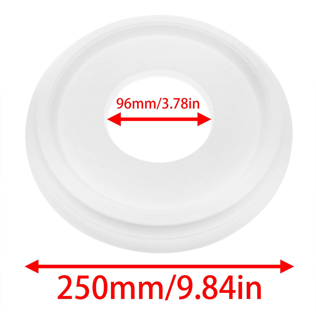 1 Pack Ceiling Medallion, 10 Inch Fan Trim Ring with 4 Inch Opening