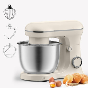 10 Speeds Stand Mixer With Bowl 6.5QT Stainless Steel, Electric Kitchen Stand Up Mixer for Baking Cakes Cookie Bread