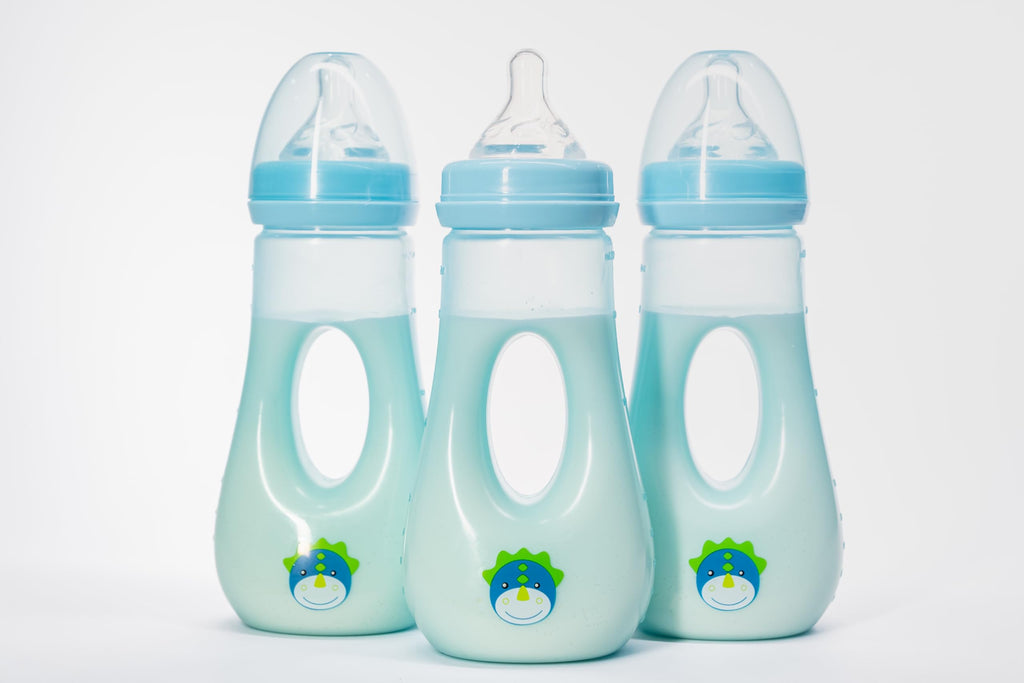 8 oz Easy Grip Baby Bottles w Medium Flow Nipples, 3-9M (Set of 3)