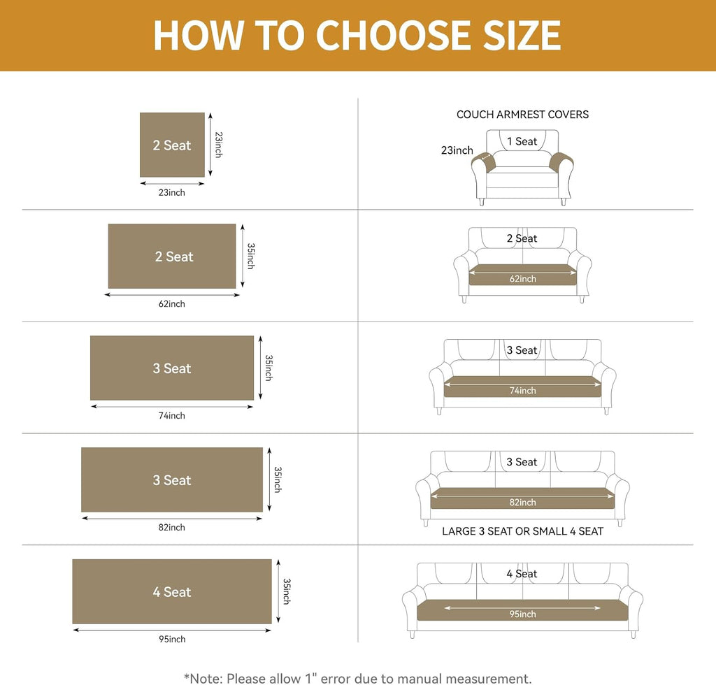 Waterproof Couch Cover for Dogs, Non Slip Couch Covers for Sofa