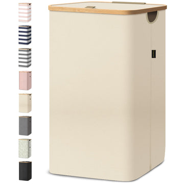 100L Laundry Hamper with Lid, Large Laundry Basket Bin