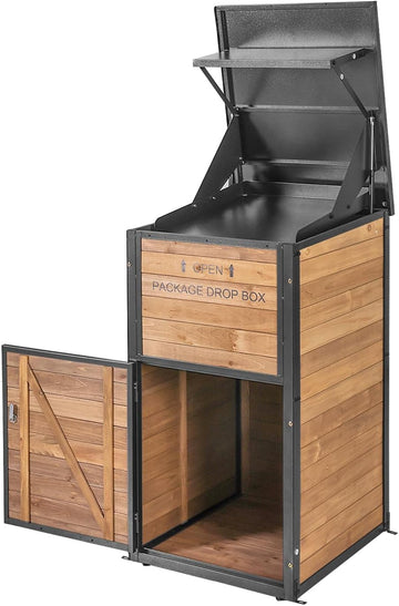 Package Delivery Box with Anti-Theft Lock & Weatherproof Design - 40+ Gallon Large Outdoor Parcel Drop Box