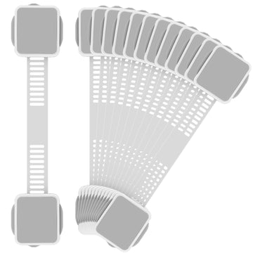 12 Pack Baby Proofing Safety Locks Child Safe for Cabinet Drawer Fridge Oven Dishwasher Doors, Toilet Seat & Lid