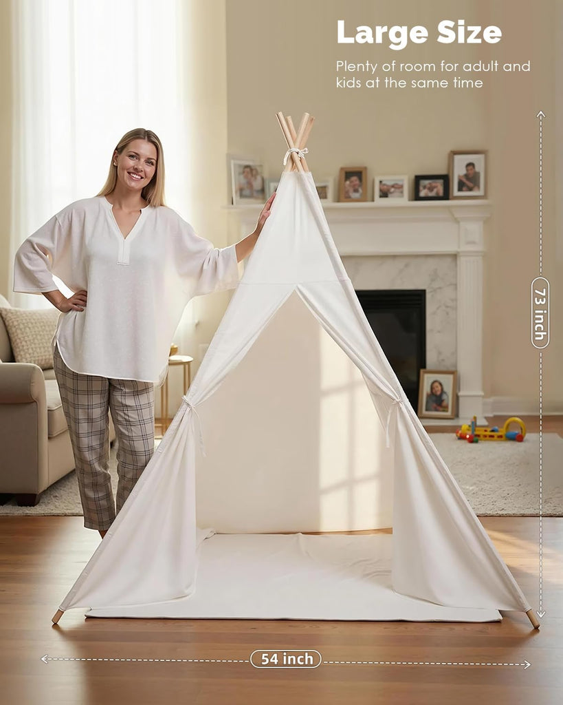 Teepee Tent Play Tents Girl Boy Indoor Outdoor Gift Playhouse Toy