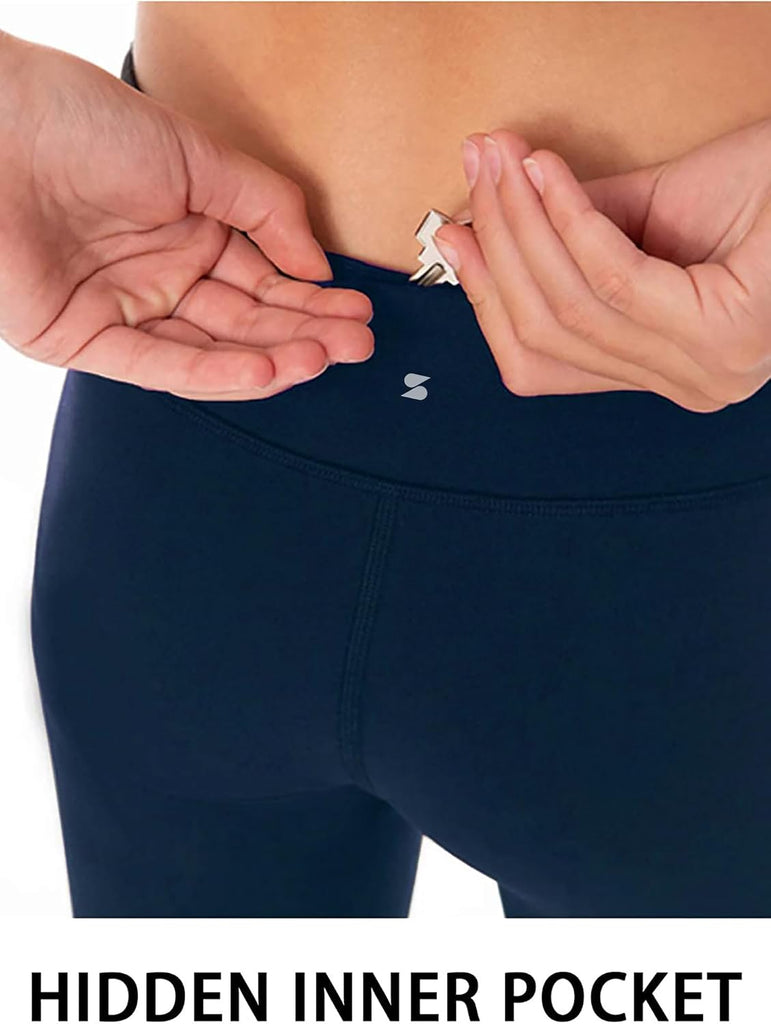 Girls Leggings with Hidden Pocket for Kids Dance Yoga Athletic Pants