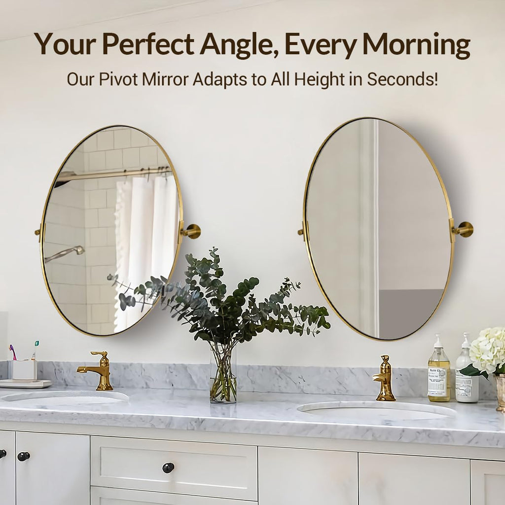 Oval Pivot 20"x28" Brushed Gold Sink