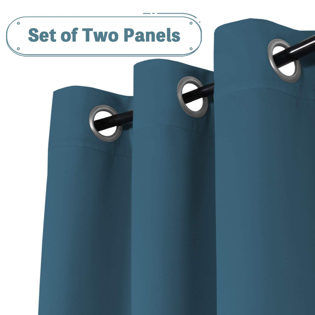 Blackout Bedroom Curtains Panels, Functional Blackout Curtains, Thermal Insulated, Privacy Assured, Grommet Top