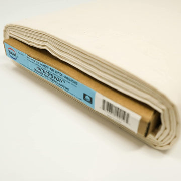 47/48" 100% Cotton Nature Premium Quality Muslin Unbleached, 25 Yard, Off-White
