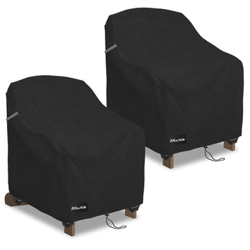 Adirondack Chair Covers 2 Pack, 600D Waterproof Heavy Duty Outdoor Chair Covers, Patio Adirondack Chair Cover(30W x 34D