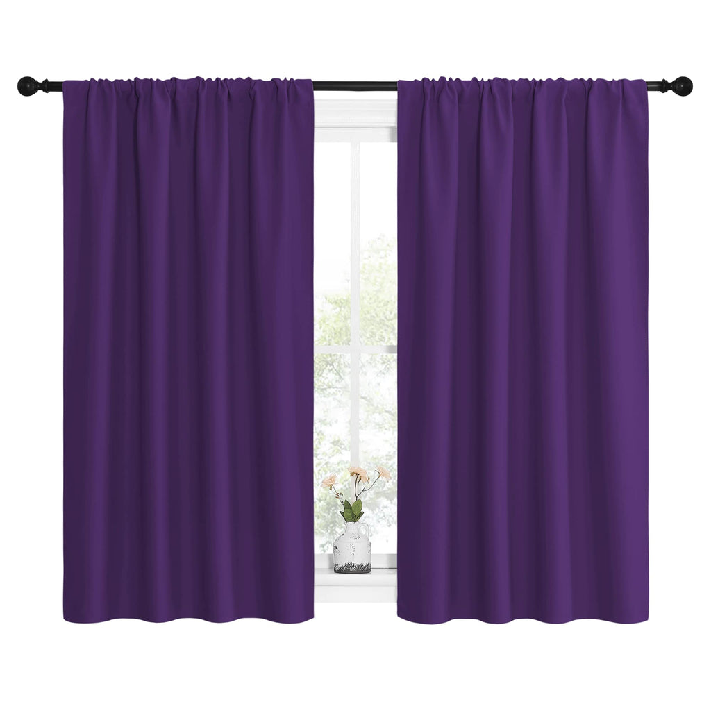 Kitchen Curtains, Short Blackout Curtains & Drapes, Home Decoration Window Treatment Cafe Curtain Panels with Rod