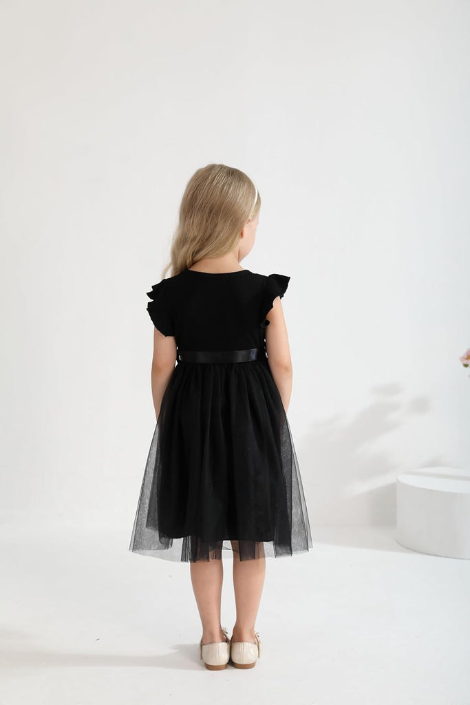 Toddler Girl Tulle Dress Summer Ruffle Sleeveless Baby Girl Fashion Casual Dresses 2