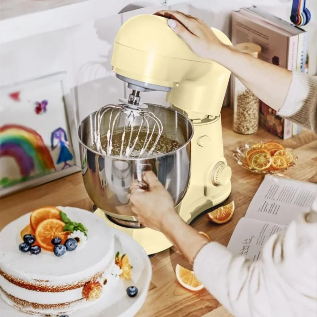 Wonderful Kitchen Stand Mixer 5.3 Qt Bowl, 12 Speeds Tilt-Head, Dough Hook Flat Beater Whisk for Baking Tasks Metal