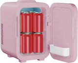 8L Mini Cooler Fridge with LED Makeup Mirror for Skincare & Cosmetic Storage Cooler & Warmer Removable Shelf Carrying