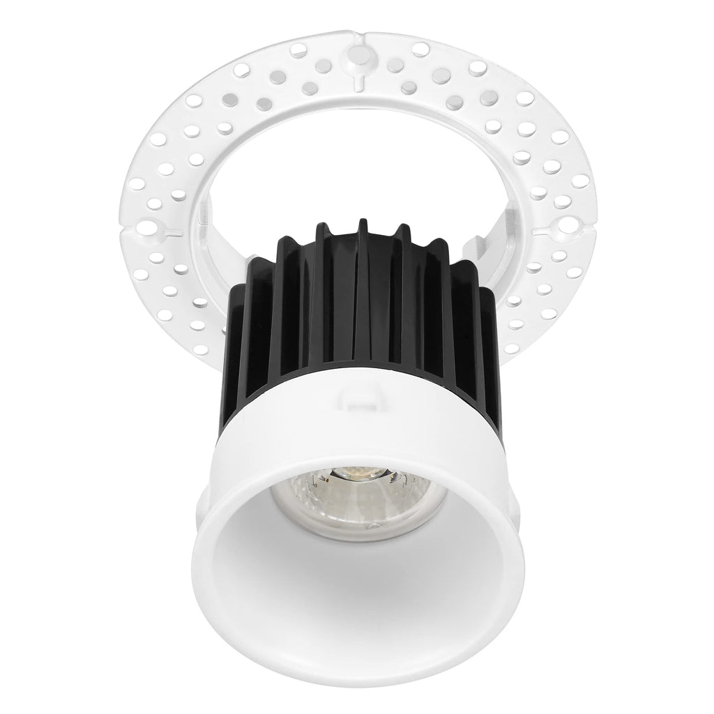 2" White Trimless Anti-Glare LED Downlight, 600 Lumens, 5 CCT