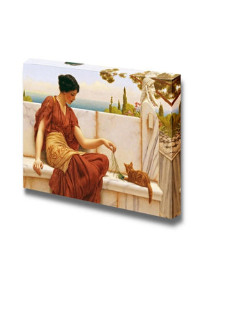 The Favourite (or The Tease) by John William Godward Famous Fine Art Reproduction World Famous Painting Replica on