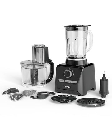 Multi Food Processor & Blender Combo, 9 Cups Bowl + 56OZ Pitcher, All-in-One Kitchen System for Smoothies, Chopping