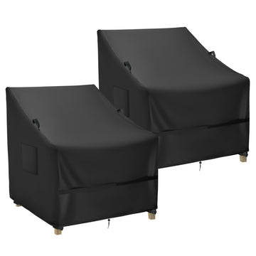 Outdoor Patio Adirondack Chair Covers 2 Pack, 26"L x 24"W x 35"H