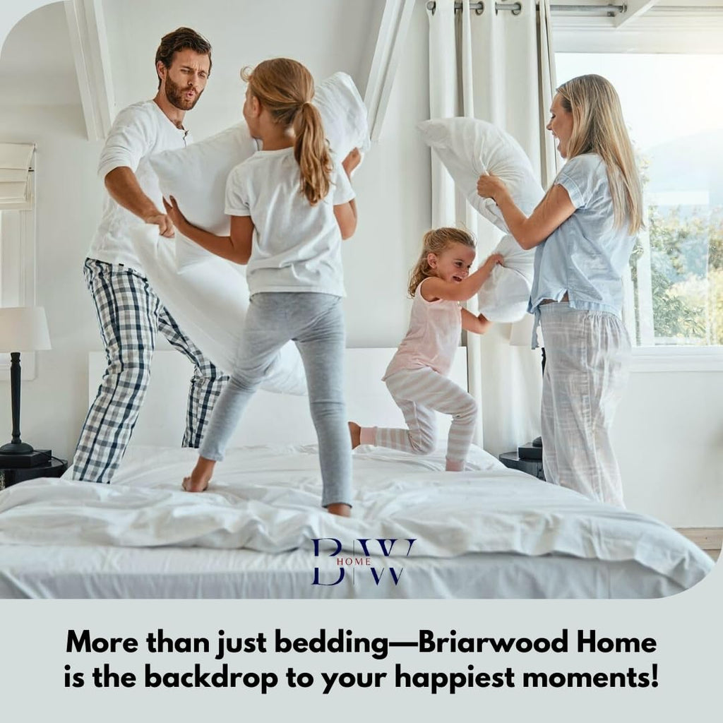 Heather Knit Jersey Sheet Set - 100% Organic Cotton, Deep Pockets, Non-Pilling, Cooling, Breathable, Super Soft &