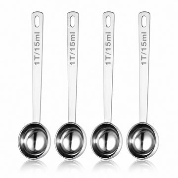 Coffee Scoop for Ground Coffee, 15ml 1 Tbsp Measuring Spoon, 4 Pack