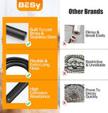 Black Brass 2 In 1 Function Handheld Shower Head Set High Pressure 7 Inch Shower Head High Flow Hand Shower Wand with