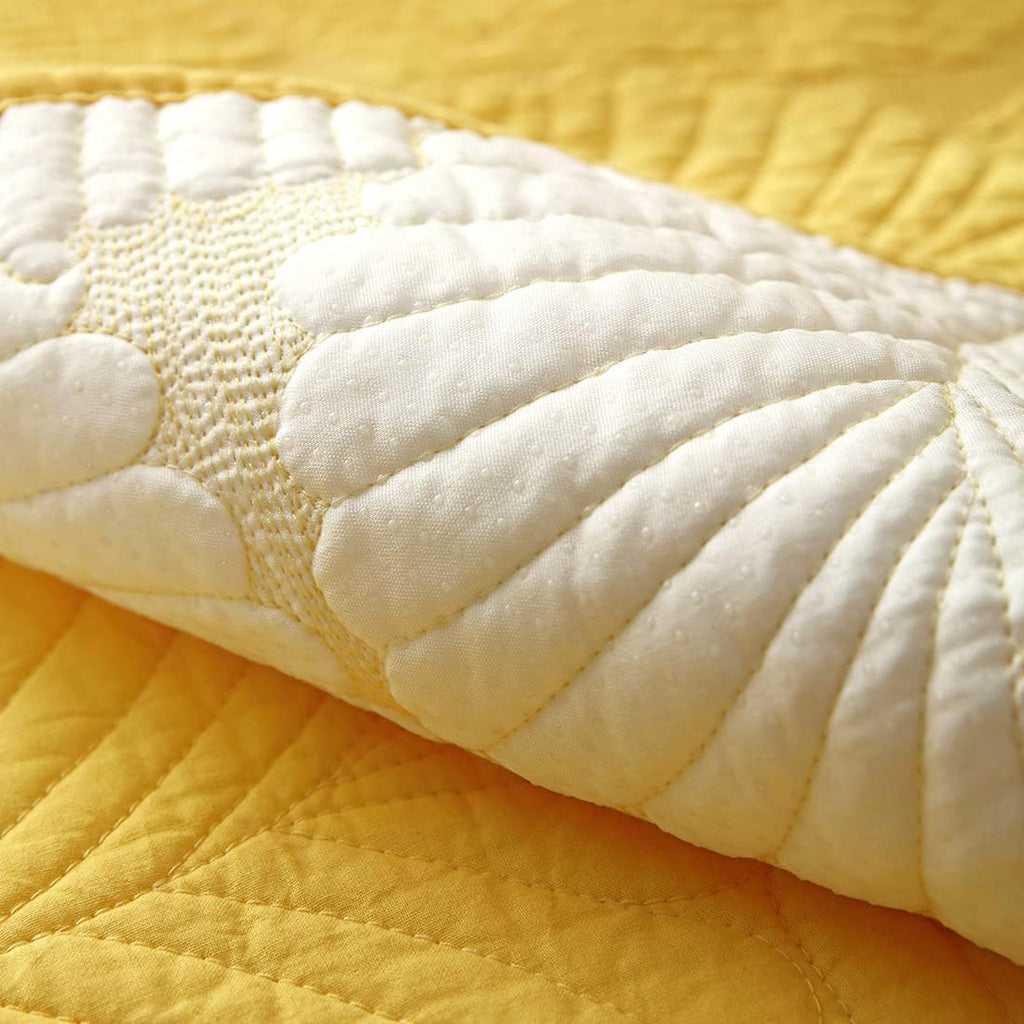 Solid Color Leaf Cotton Quilted Sofa Covers Anti-Slip Soft Sectional Couch Cover Washable Sofa Slipcover for Dogs