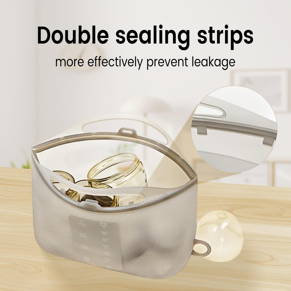 Silicone Microwave Steam Sterilizer Bag for Baby Reusable Quick Sterilizing Bag for Bottles Breast Pump Parts Toddler