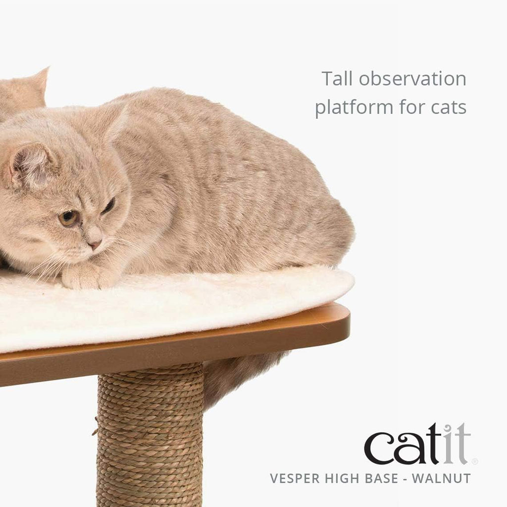 Cat Tree, High Base, Walnut, 52045