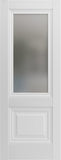 Slab Barn Door Panel | Lucia 8822 White Silk | Sturdy Finished Wooden Kitchen Pantry Shaker Doors | 