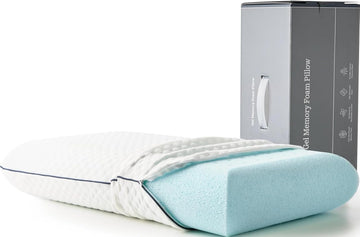 Cooling Gel Memory Foam Pillow for Sleeping - King Size, Ventilated Cooling Pillow for Side & Back Sleepers, Neck &