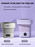 Portable Washing Machine, Mini Washer,20L Upgraded Large Capacity Foldable Washer.Deep Cleaning of Underwear, Baby