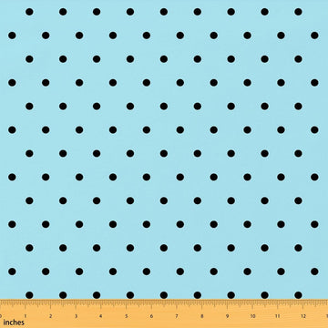 Polka Dot Fabric by The Yard, Round Dots Decor Fabric for Sewing Supplies, Modern Simple Style Fabrics Soft Polyester