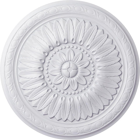 24"OD x 1 5/8"P Temple Ceiling Medallion (Fits Canopies up to 9 1/4")