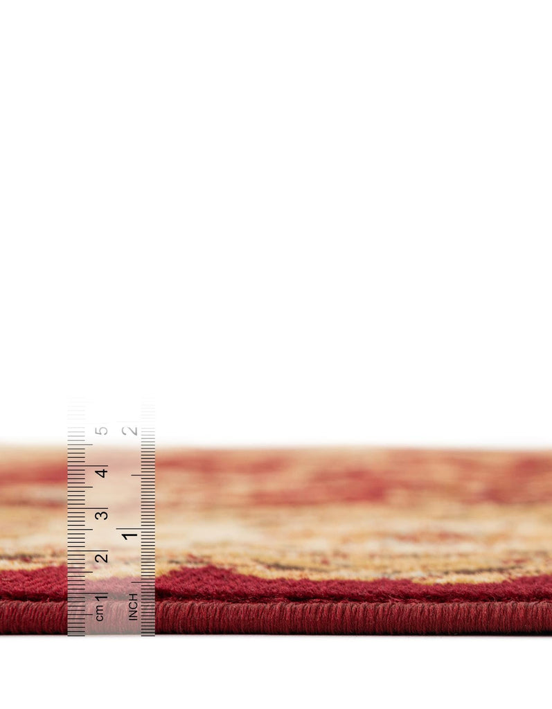 Aditi Collection Rug - 2' 7 x 10' Runner Red Low Rug Perfect s, Large Dining Rooms, Open Floorplans