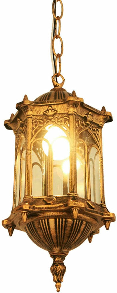 Gazebo Lights Outdoor Hanging Lantern, Rustic Pendant Light Fixture, Outside Waterproof Chandelier