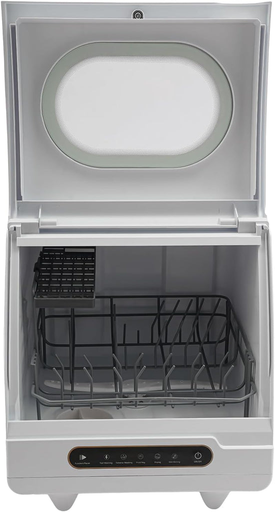 Countertop Dishwasher,5 Washing Programs Portable Dishwasher With Built-In Water Tank For Glass Door