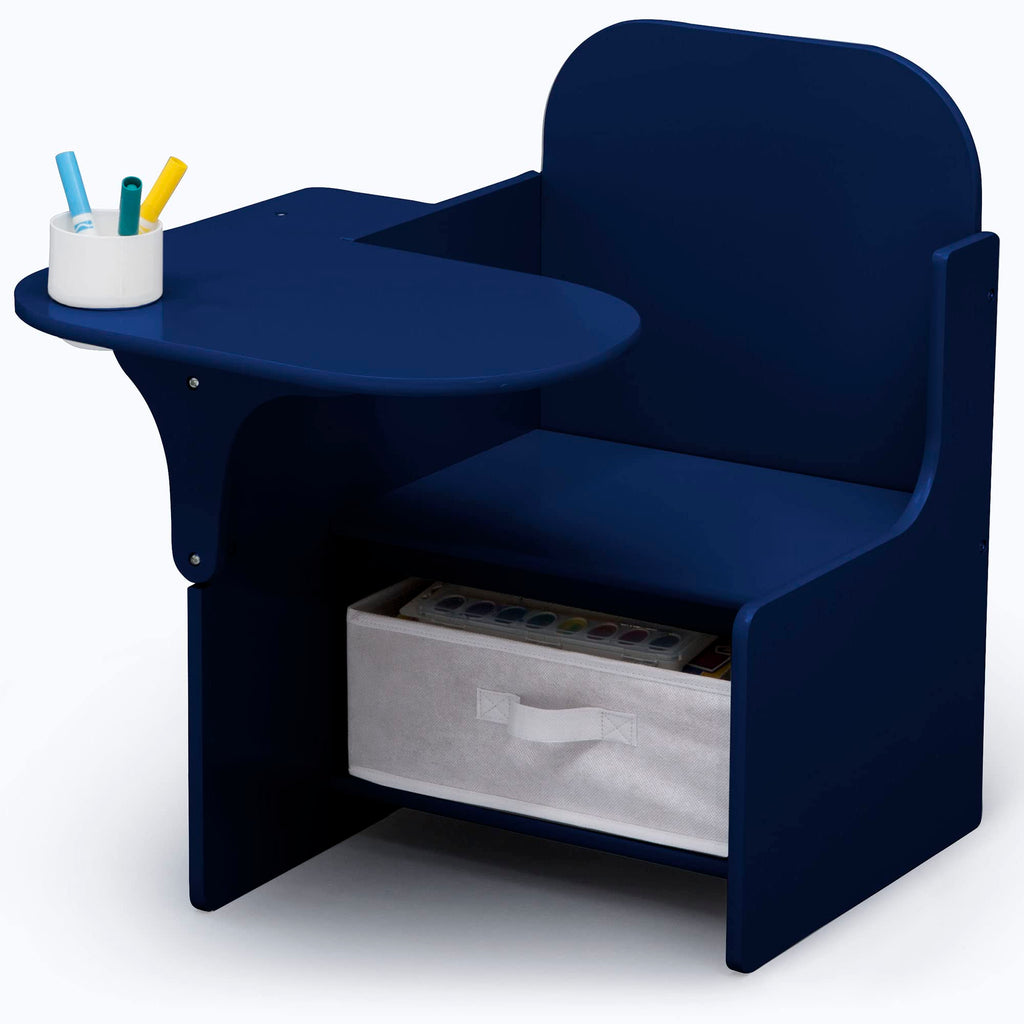 Children MySize Chair Desk with Storage Bin - Greenguard Gold Certified, Navy