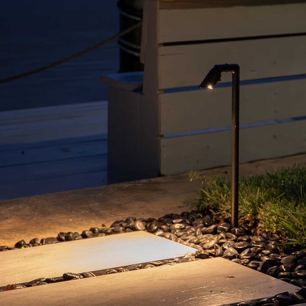 Innovator 12V Cast Brass Adjustable Path Light (Black)