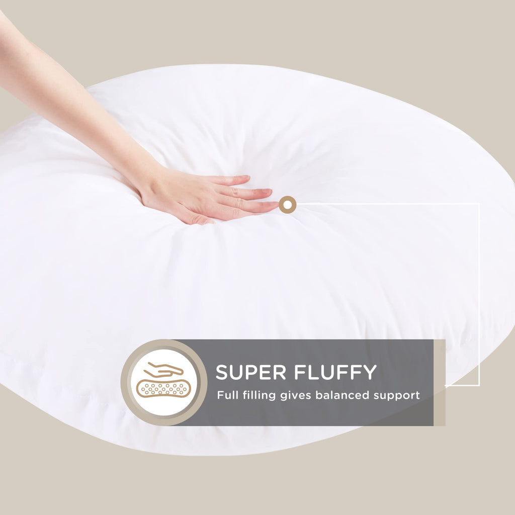 32" Floor Cushions, Large Meditation Pillow Insert for Adults, 2 Pack