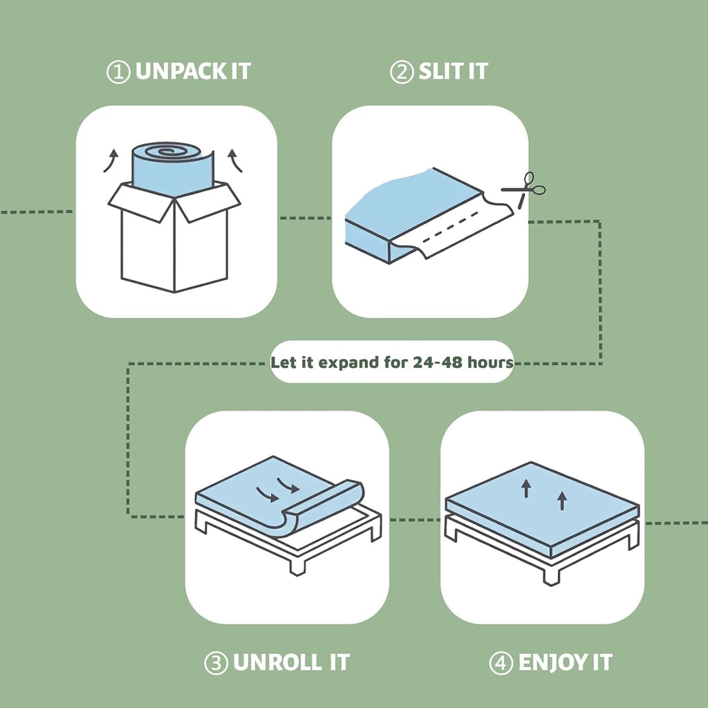 Full Bamboo Mattress Topper, Thick Pillow Top for Hot & Side Sleepers | Cooling bamboo viscose air layer,1700 GSM