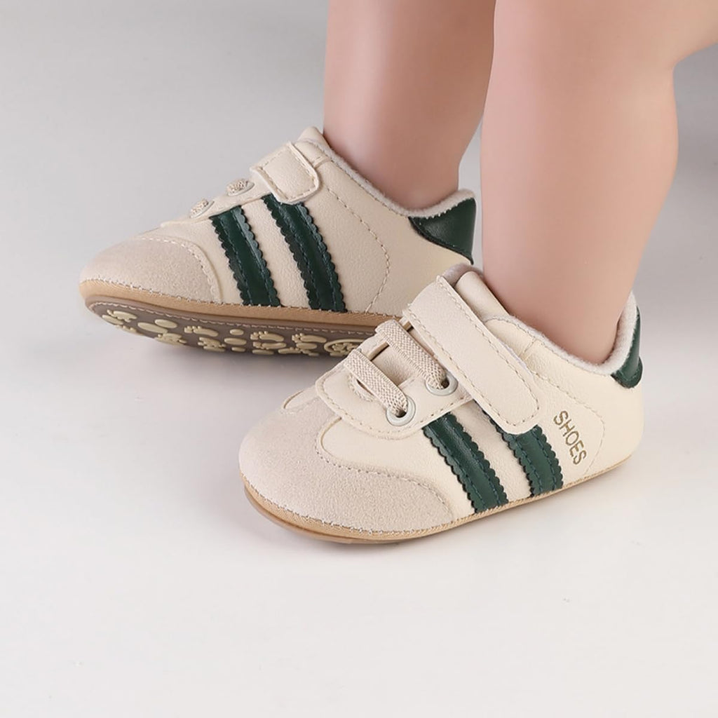 Baby Boys Girls Sneakers Toddler Non-Slip Soft Rubber Sole First Walking Shoes Infant Newborn Crib Dress Shoes