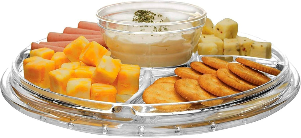 Extra Large (12") 6 in 1 Acrylic Cake Stand with Dome Lid Multifunctional