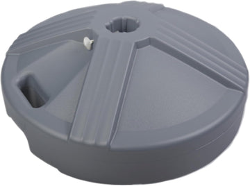 Durable 50 Pound Fillable Umbrella Base Designed to be Used with a Patio Table - Gray