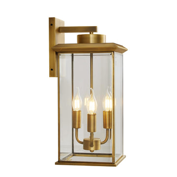 Large Brass Outdoor sconces, Exterior Wall Light Fixtures for Porch