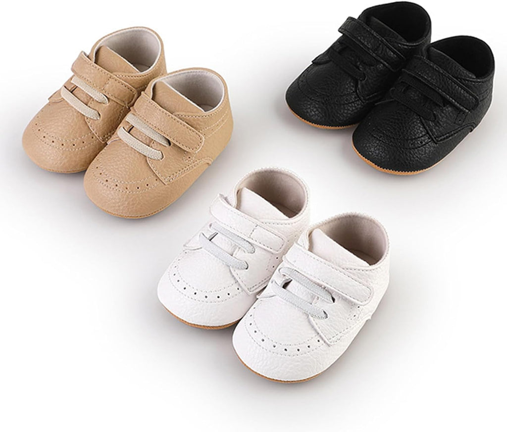 Baby Boys Girls Anti-Slip Sneakers Soft Ankle Boots Toddler First Walkers Crib Shoes