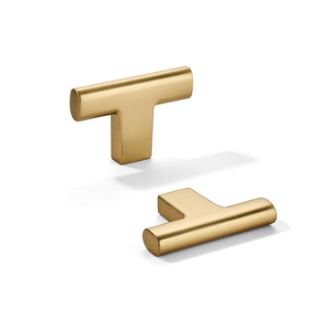 Knob 10-Pack Champagne Bronze Heavy Duty Soild 2inch Cabinet knobs T-Knob Kitchen Drawer Hardware Drawer Cabinet Door