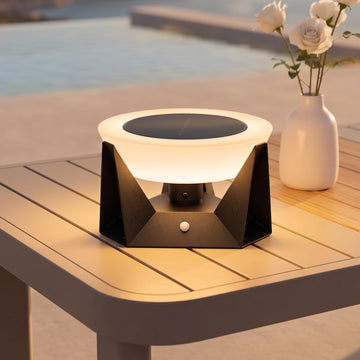 7" IP54 Solar Lanterns Outdoor Waterproof, Modern Unique Floor Lamp